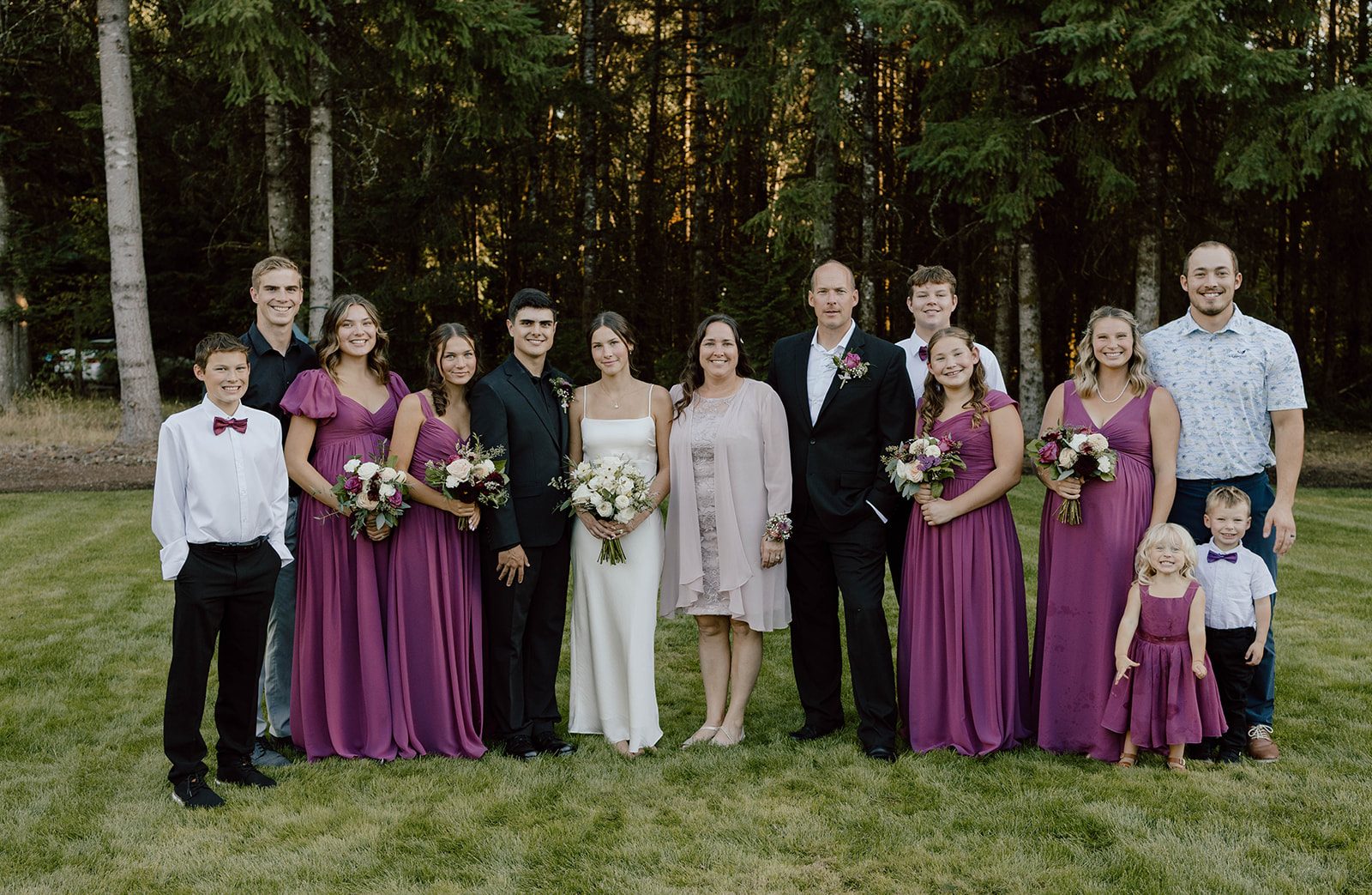 Lars Jarvi with his family at his daughter's wedding